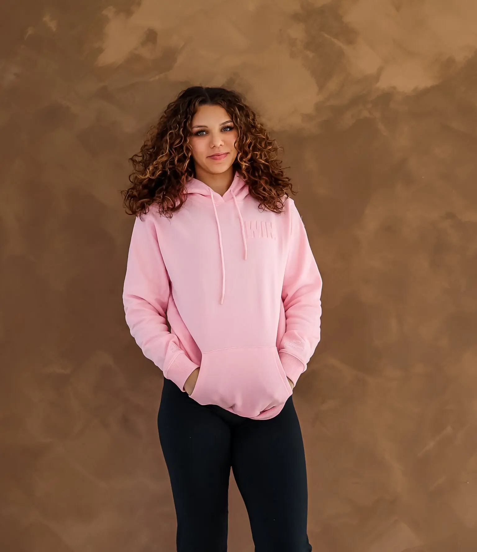 WIN. EMBOSSED HOODIE – PINK (MCKENZIE MATHURIN COLLECTION)