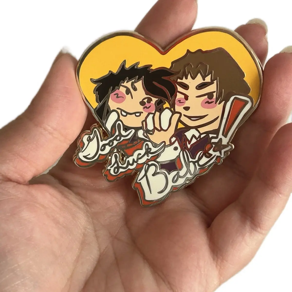 [ORIGINAL ART] Good Luck Babe! Max x Bradley Enamel Pin