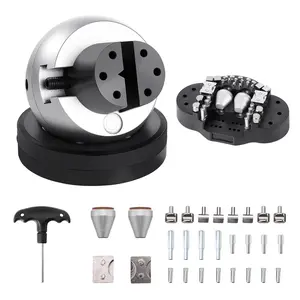 VEVOR Ball Vise, Summervibes,Summervibes, 5" Engraving Setting Tool, 360° Rotation Engraving Block Vise, 35 PCS Attachment Jewelry Engraving Block Tools Standard Block for Gemstone Inlay and Small-Scale Engraving