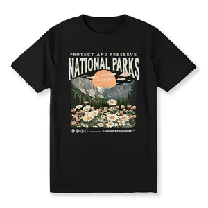 Vintage National Parks T-Shirt, Nature Lover TShirt, Parks Over Profit Tee, Protect Our Parks Graphic Tee, Hiking Outdoors T-Shirt Golf Gift T-Shirt For Men and Women