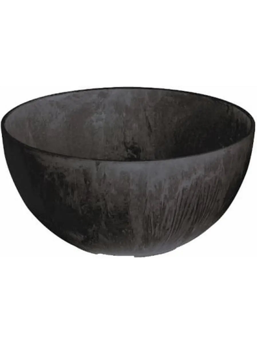 31108 10 in. Black Napa Bowl Planter