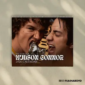 A Year Of Hudson Connor 2026 Wall Calendar - Hudson Williams Calendar, Connor Storrie Calendar, Heated Rivalry Calendar, Ilya & Shane, Hockey Romace Story, Hollanov, Rivals to lovers, Gay stories | Home Decor, Office Decor - New Year Fan Gift