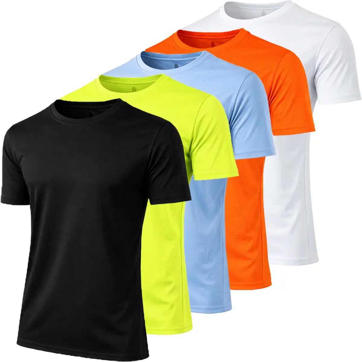 Black-Neon Green-Light Blue-Neon Orange-White