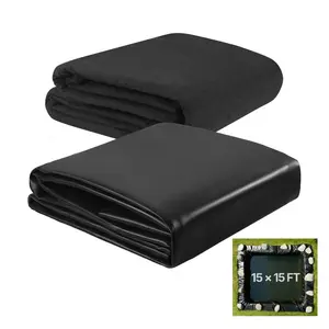 45 Mil EPDM Rubber Pond Liner with Underlayment Combo, 15x15ft Size, Leakproof, Easy Cut, Durable, for Outdoor Ponds and Water Gardens (Tools & Hardware Hand Tool Accessory)