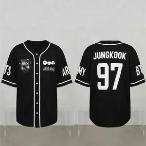 #97 Bangtan Members Baseball Jersey Shirt, Arirang World Tour 2026 Merch Shirt, Gift Idea for Music Lovers Graphic Jersey, Unisex Clothing Jersey