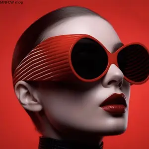 2026 Viral Double Circle Oversized Round Sunglasses, Euro American Punk Wide Leg Big Frame Shades, Personality Trendy INS Style UV Protection Fashion Accessory for Women Men