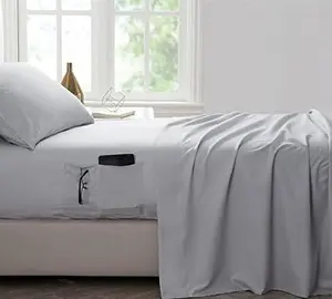 Bedside Pocket Twin XL Sheet Set - Supersoft Glacier Gray