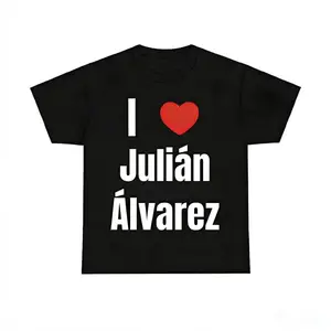 Game Day Apparel Cotton TShirt I Heart Julian Alvarez for Fans Graphic