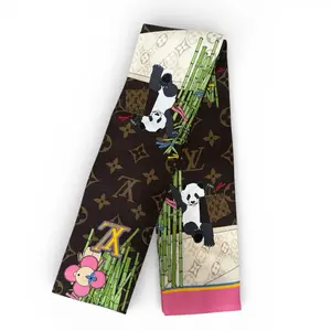 Pre-owned Louis Vuitton Silk Bag Accessories Monogram 2021 Vivienne LImited Edition Twilly