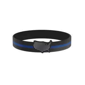 Thin Blue Line Map of USA Bracelet - Thin Blue Line USA