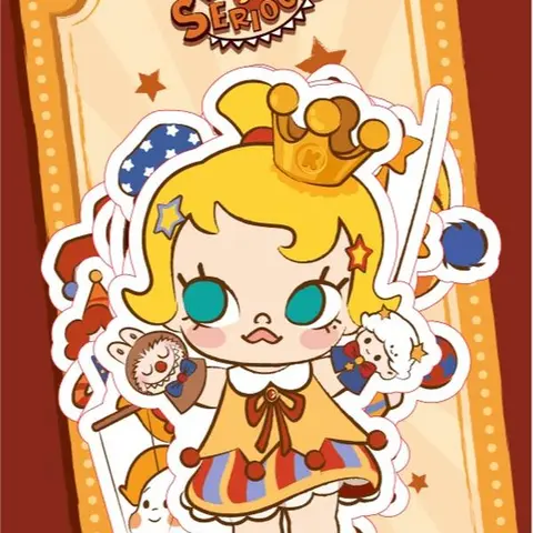 [FREEBIE]  POP MART WHY SO SERIOUS SERIES-Stickers