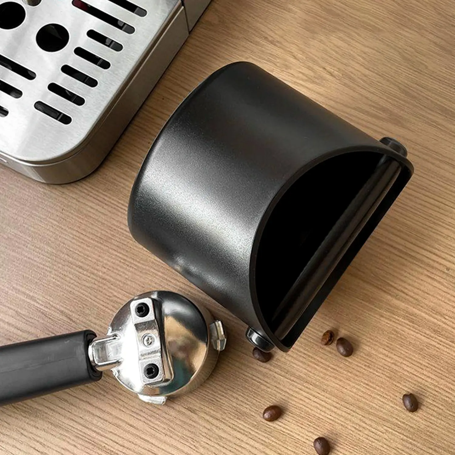 OANKR Coffee Knock Box, 580ml Espresso Grounds Knock Box, Removable Knock Bar and Non-Slip Base, Barista Coffee Accessories, Coffee Making Tool, Coffee Equipment, Coffee Bar Essentials