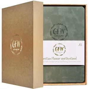 Best Selling  A5 2024 Planners Planner and Devotional with Gift Box – Undated 12 Month Calendar with Weekly Planning, Devotional and Journal - Beautiful Vegan Leather Cover