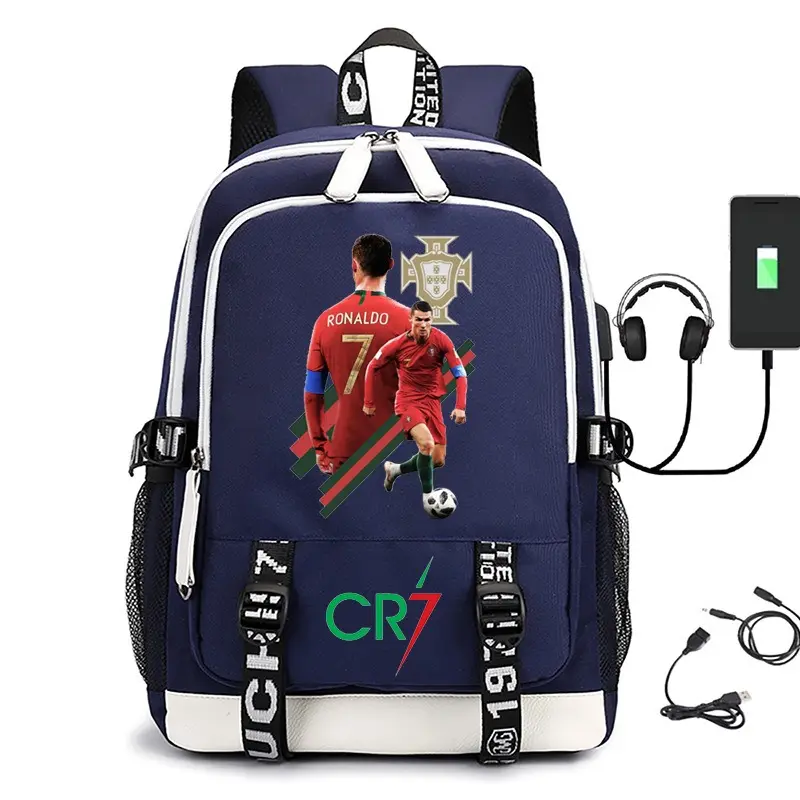CR7 Anime Backpack for WomenMenTeens, Day Packs Knapsacks Casual Backpacks Gift for Gym Travel Camping Outdoor Work Business