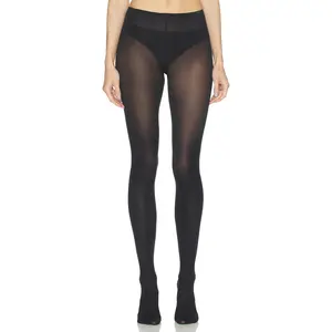 SWEDISH STOCKINGS Nina Fishbone Tights in Black