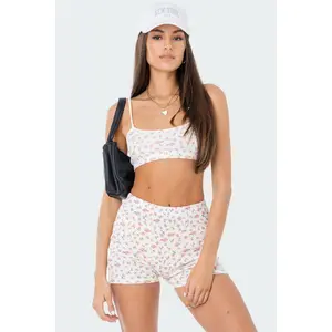 Primrose Waffle Crop Top