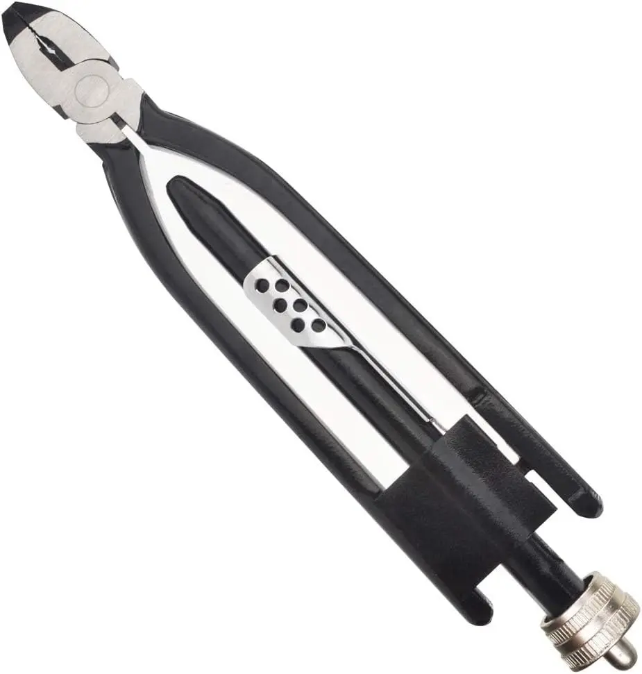 9-in Carbon Steel Gunpla Safety Twist Plier - Heavy-Duty Jaws, Ergonomic Design, Automatic Spring Return, Versatile Wire Twister Tool with Excellent Effectiveness, Long Life Span, Widely Applicable for Metal Wires, Aircraft Wiring, Vehicle Fasteners