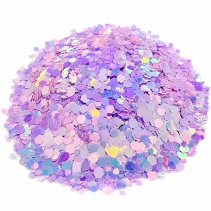 Reese & Riley Co. Wisteria - Premium Purple Color Shift Glitter Chunky Mix for crafts