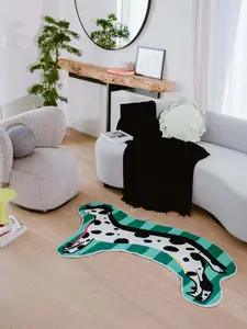 Lu Yang Irregular Shaped Dalmatian Runner Rug