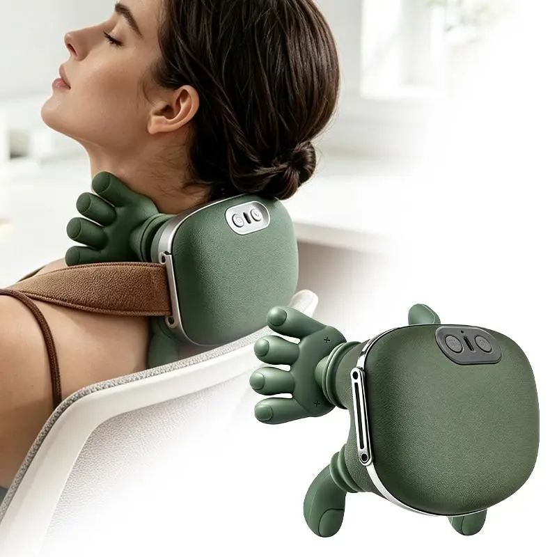 Summervibes 2026 Upgraded Version Shoulder Massager Electric Cervical Massager Bionic HandHeating Wireless Portable 3D Kneading Massage for Pain Relief deep Tissue，Leg Neck & Back Massager & Lightweight Gift,cervical massager,body care machine