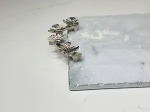 SILVER BUTTERFLY MARBLE TRAY