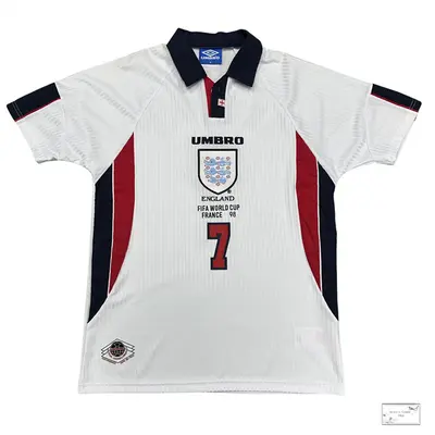ウェア UMBRO FIFA WORLD CUP FRANCE '98 BECKHAM ENGLAND HOME - World Cup 98'' - Football Soccer - BECKHAM #7