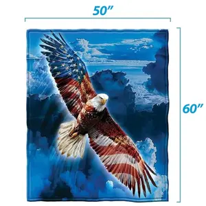 American Eagle Fleece Blanket Gift  foR Men, Women and Kids - Super Soft Plush Eagle Blanket Throw Print Blanket foR Eagle Lovers