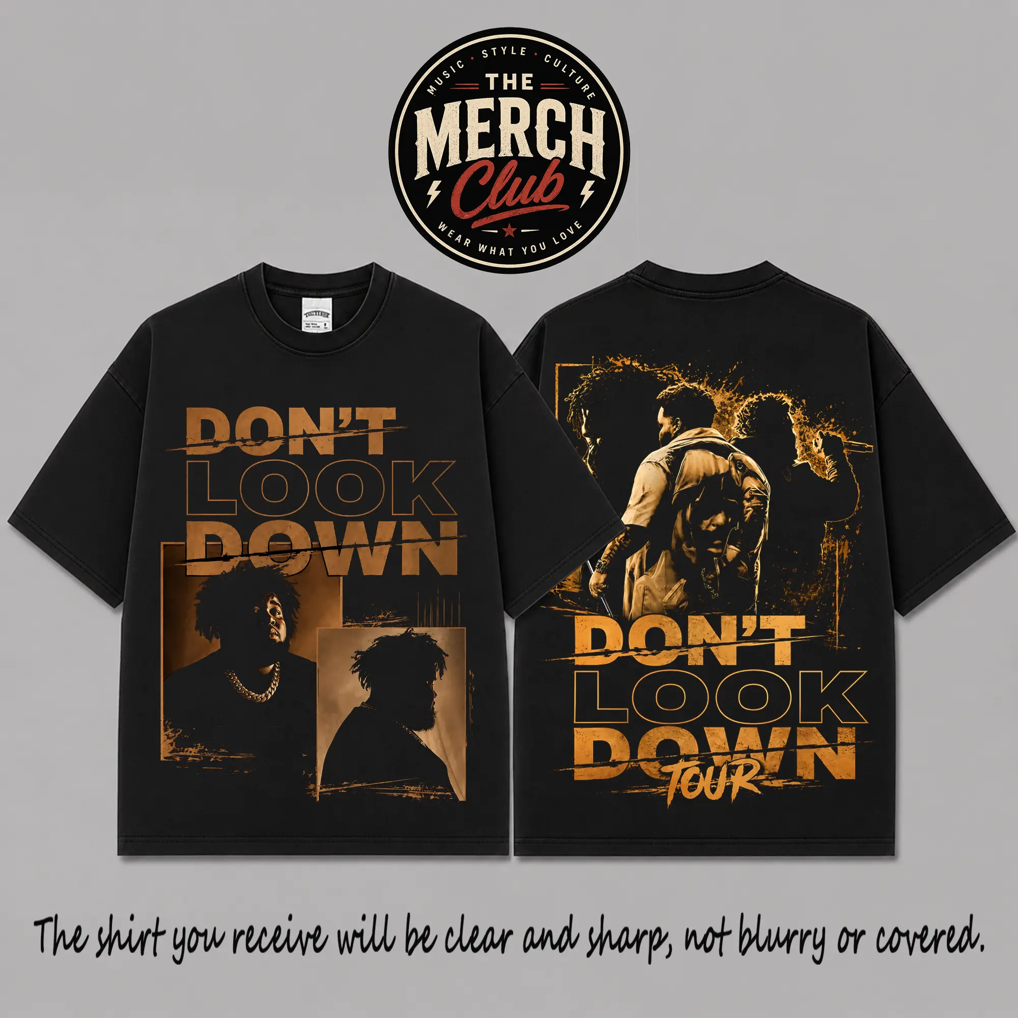 Rod Wave Don’t Look Down Tour Graphic Premium Cotton T-Shirt, Rod Wave Fans Hip-Hop Rap Shirt, Vintage Concert Merch Tee, Soul-Trap Music Fan Graphic Tee, Oversized Streetwear Shirt, Rap Tour Outfit Gift for Music Lovers