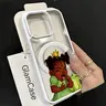 KKLLYY GlamCase Princess Frog Cute Cartoon Acrylic Frosted Magnetic Phone Case for iPhone 18-17-16-15-14-13-12-11 Plus Pro Max - Whimsical Storybook Style, TPE Silicone Waterproof Cute Phone Accessories, Ideal for Princess Fans