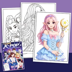 High-value Idol coloring book, fan collection hand-painted graffiti book, a trend art practice book to relieve anxiety
