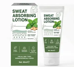 Sweat Control Body Lotion for Men & Women – Cooling Moisture-Absorbing Cream with Peppermint & Ginger – Lightweight Non-Greasy Formula for Post-Workout, Summer & Daily Use – Breathable Skin Comfort – Dermatologically Tested – 60ml