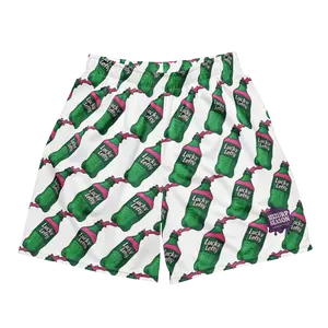 Purple Syrup In Soda Bottle Repeating Pattern Premium Mesh Athletic Shorts