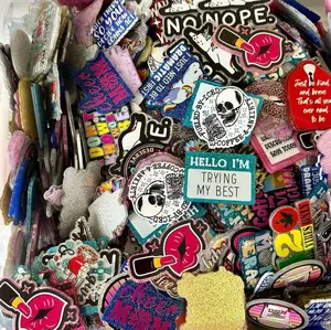 Acrylic Planar Pieces for Badge Reels - Elegant Touch Durable Resin Material High-Quality Acrylics for Badge Reel Creations