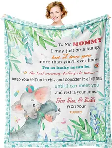 [SummerVibes] New Mom Gifts for Women, Mom to be Blanket, First Time Mom Gifts Ideas, Best Gift for New Mom Mommy After Birth, New Pregnancy Gifts for Mom Throw Blanket, Gender Reveal Gifts