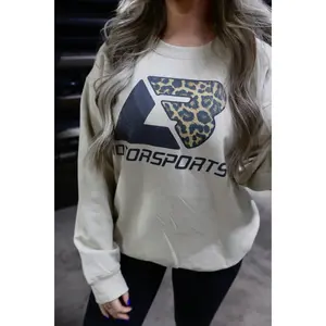 Tan Leopard LB Crewneck