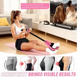 Upgrade Foot Resistance Band, Elastic Sit-Up Pull Rope, Unisex Leg Resistance Bands, Strength Training Equipment, Foot Resistance Strap