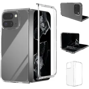 Clear Case Cover for Google Pixel 9 Pro Fold (2024), Slim Fit PC Hard Back, Ultra Clear, Shockproof Crystal Protection, [Anti-Yellowing], Casing, Shockproof Protector