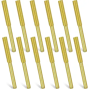 12 Pack  Chainsaw Sharpener Bits Burr Chain  File Stone Titanium Plated Sharpening Burr High Hardness Sharpener for Sharpening Electric Chain Wheels Grinding   (5/32 Inch/ 4.0 mm)