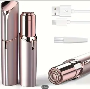 Painless Facial Hair Remover & Eyebrow Razor – 3-in-1 Epilator for Face, Lips, Chin, Arms, Body & Beard, Perfect for Home and Travel