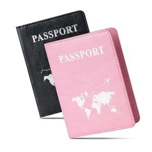 Men's 2-Pcs Ultra Slim PU Leather Passport Holders - Men's Accessories Travel Passport Covers for Travel Enthusiasts