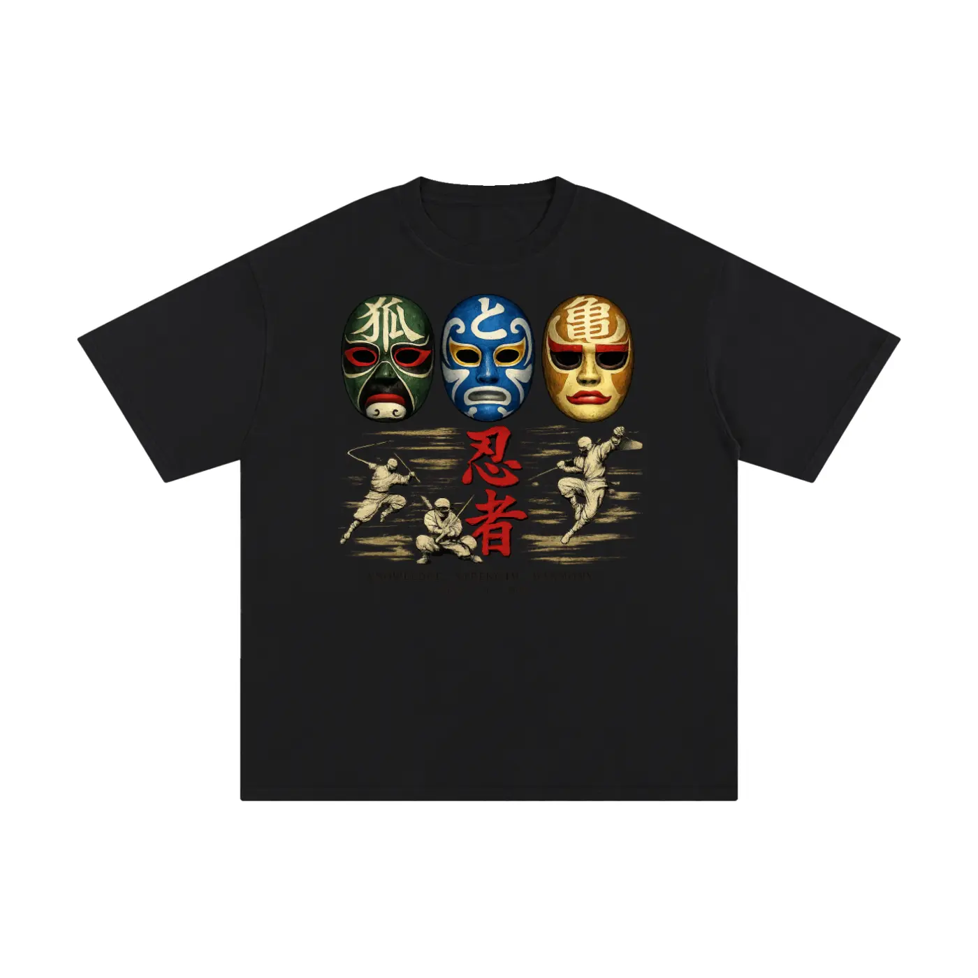 FOX & TURTLE THREE SPIRITS TEE