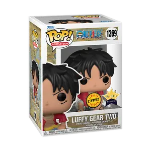 Funko Pop! One Piece - Luffy Gear Two (Chase) #1269 Exclusive (Sticker may vary) Collectible Pop Vinyl Figure