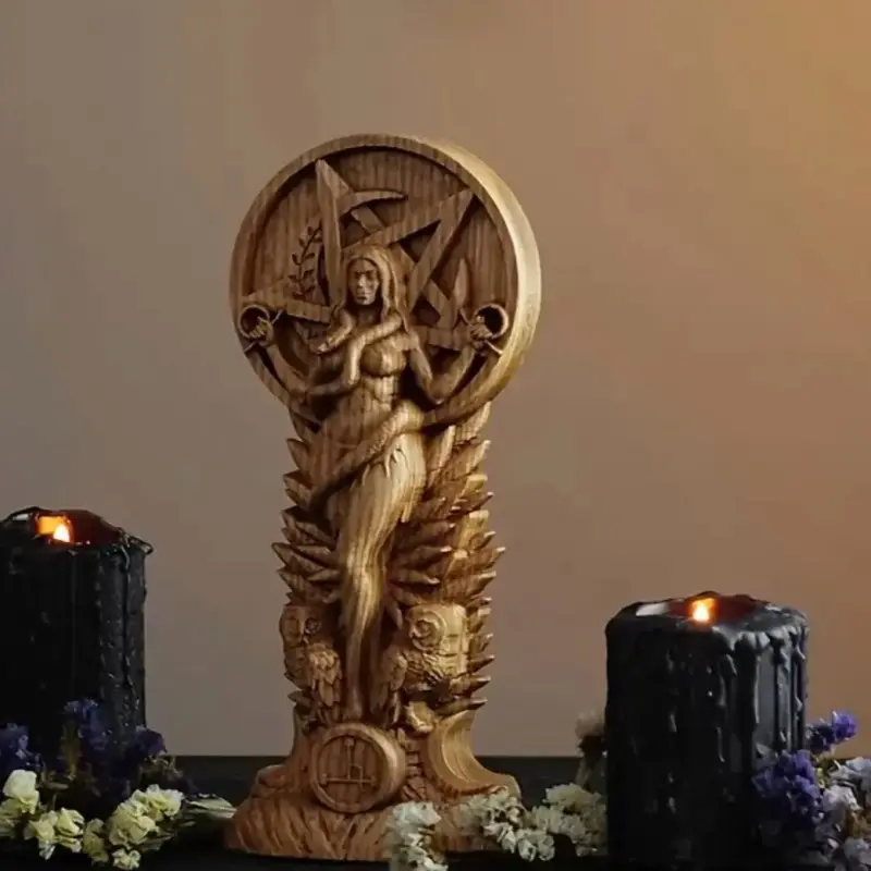 Resin Lilith Goddess Statue, Altar Ornament Decor Decorative