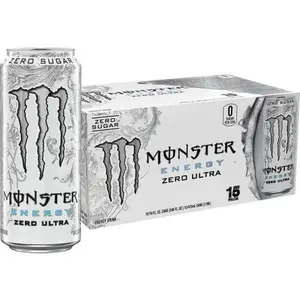 Monster Zero Ultra, Sugar Free Drink, 16 Ounce | Pack of 15