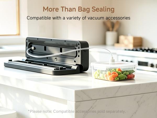 DREAME VS20 Automatic Vacuum Sealer Machine, -65kPa Suction, Guided Bag Placement, Reinforced Double Seal, 5 Modes with Cutter for Meat, Moist Foods, Sous Vide Meal Prep, Vacuum Sealing Machine,back to school,back to school haul