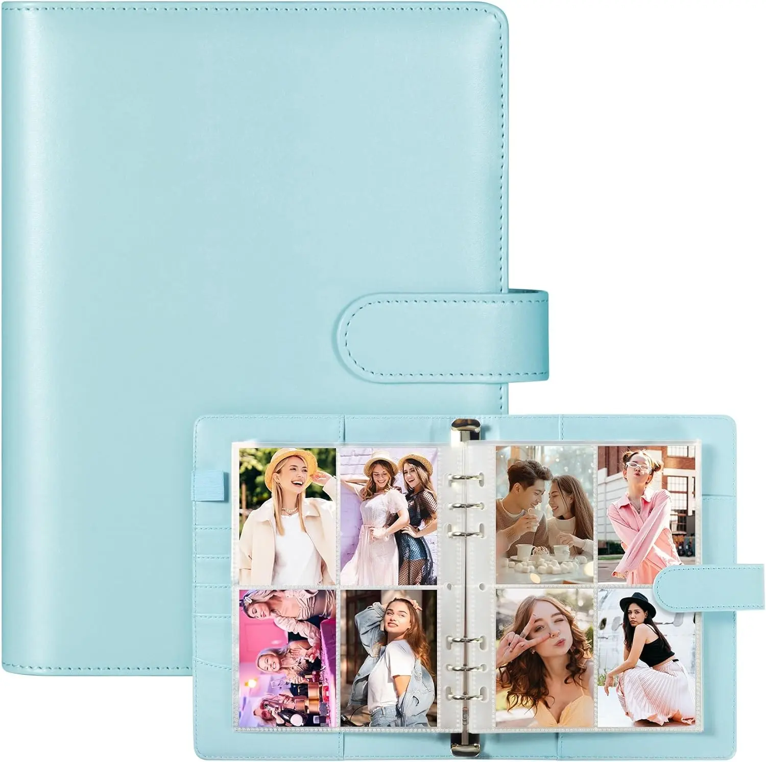 binder photo cards kpop Amazon.com: A5 Kpop Photocard Binder, 6 Ring Binder Album with 200 Card  Slots, PU Leather Binder Cover with Magnetic Buckle Closure for Organizing  Trading Cards main image 1
