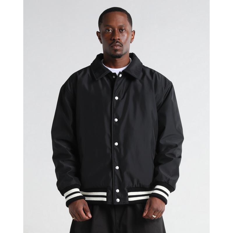 Collared Varsity Bomber Jacket