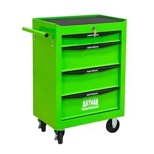 Rolling Metal Tool Chest with 4 Drawers, 20" 4-Drawer Tool Chest Cabinet with Ball Bearing Drawer Slides, Steel Tool Storage Box Organizer