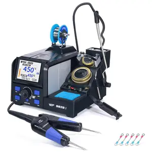WEP 982D-I Hot Tweezers Micro Soldering Station with Automatic Temperature Calibration and C120 Soldering Tweezer Tips
