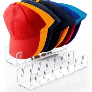 1 Pc Hat Stand for Baseball Caps No Install Hat Rack for 7 Baseball Caps Hat Storage Display Holder for Bedroom Closet Dresser